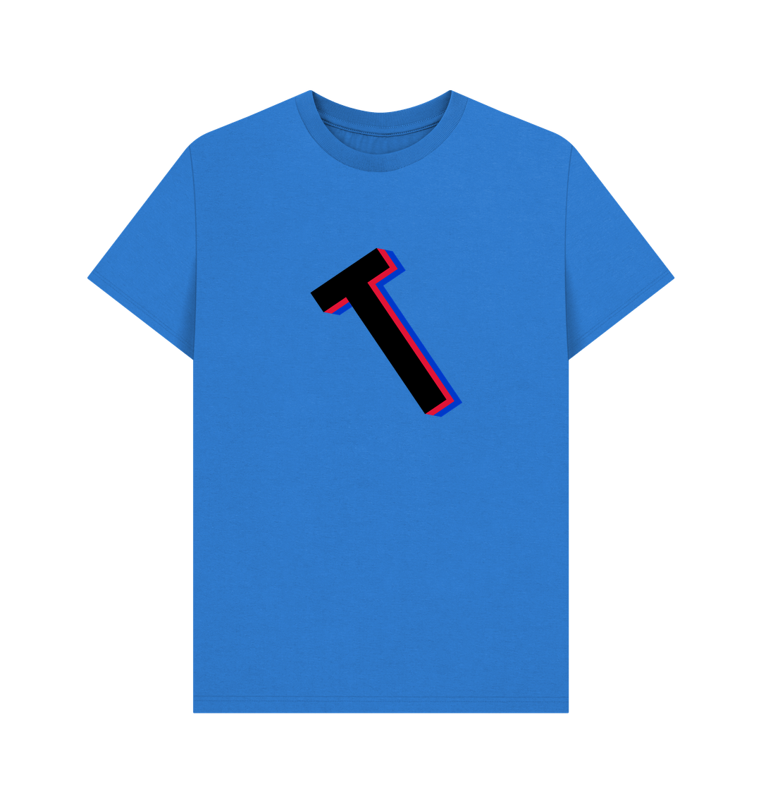 Bright Blue Organic Cotton Men's T-Shirt T