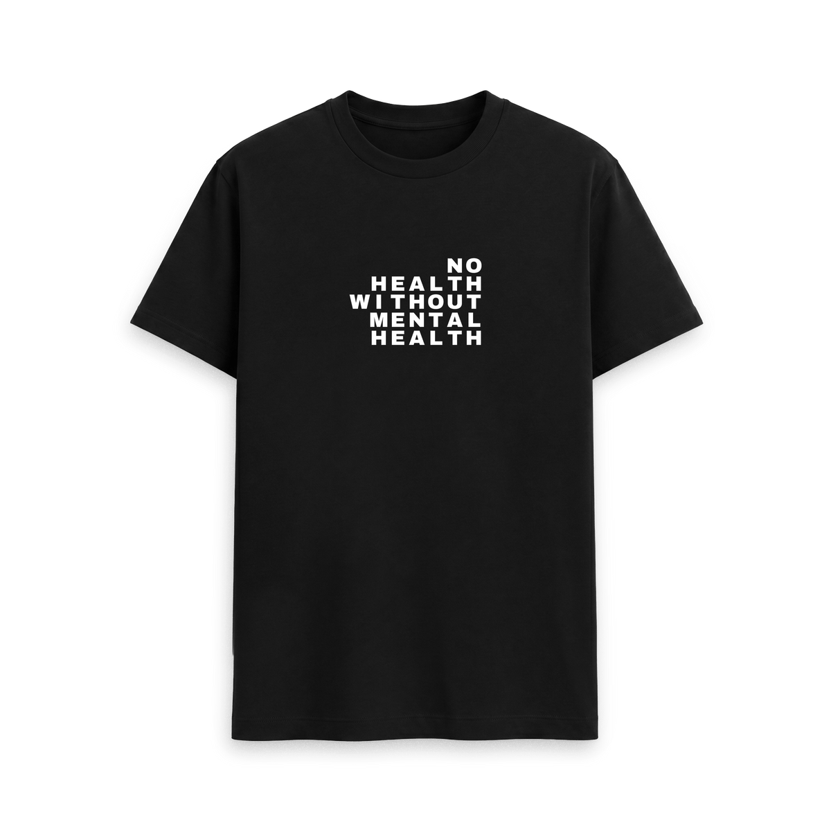 Black Printed T-shirt Front