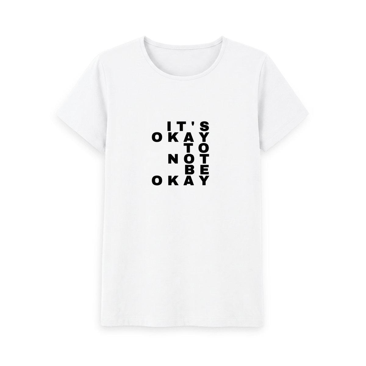 White Printed T-shirt Front
