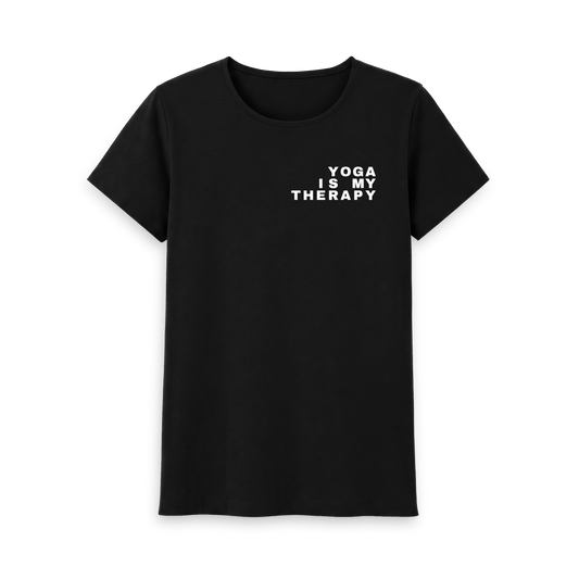 Black Printed T-shirt Front