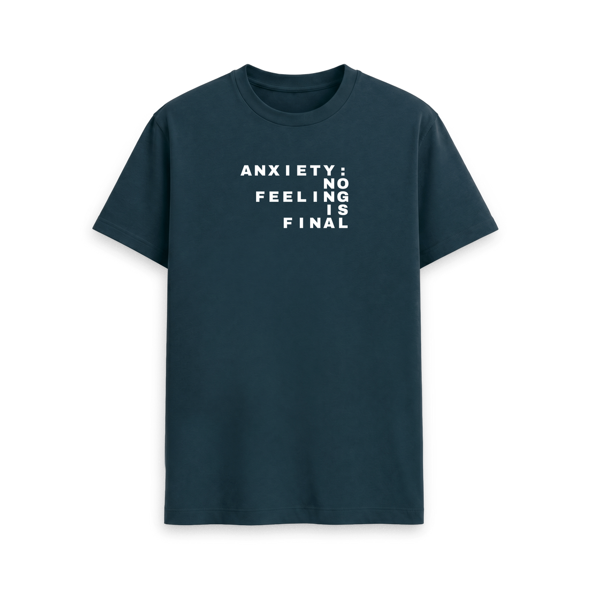 Denim Blue Printed T-shirt Front