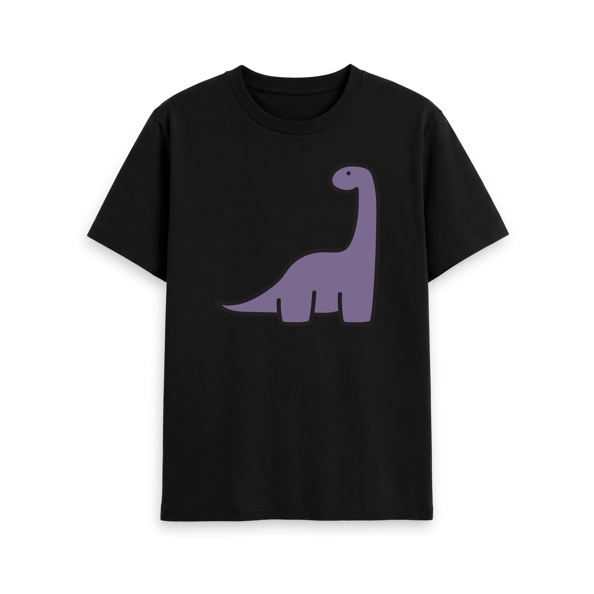 Black Printed T-shirt Front