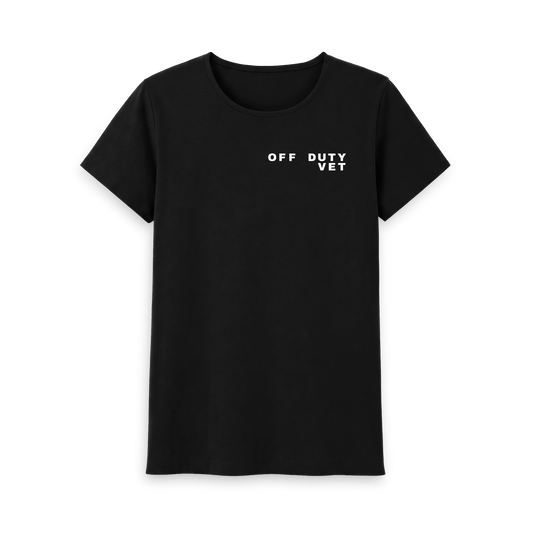 Black Printed T-shirt Front