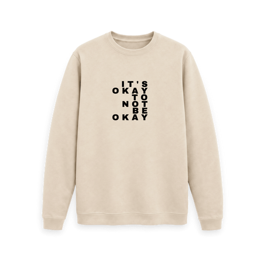 Oat Printed Sweater Front