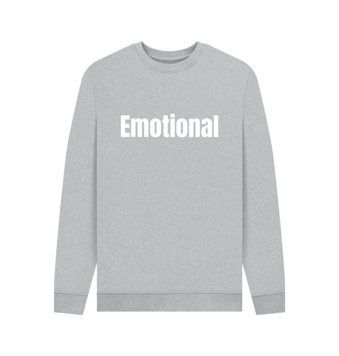 Grey Recycled Printed Sweater Front