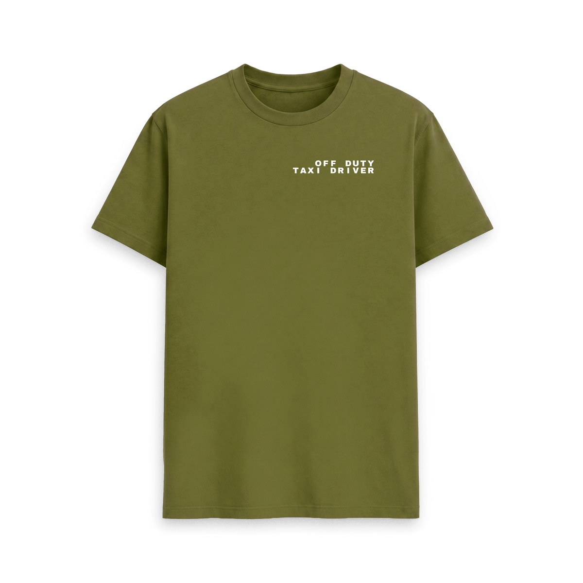 Moss Green Printed T-shirt Front