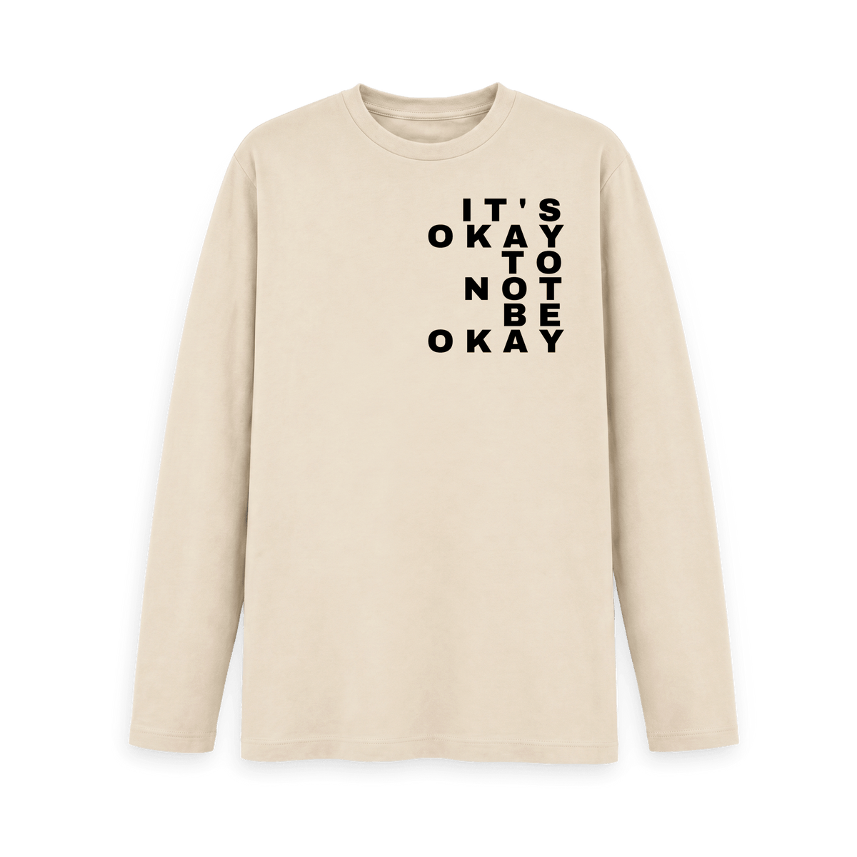 Oat Printed Long Sleeve T Shirt Front