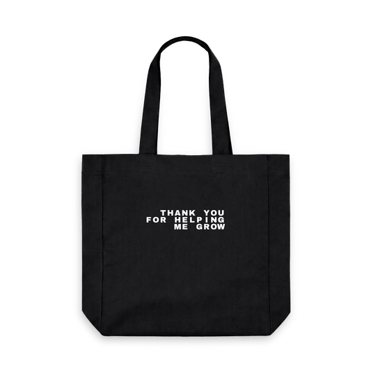 Black Printed Bag Front