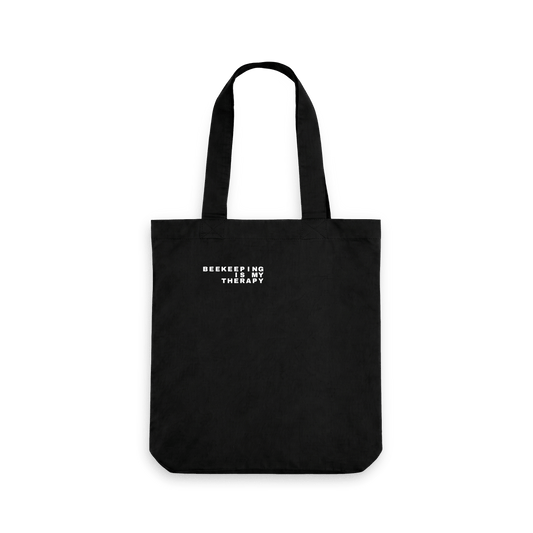 Black Printed Bag Front
