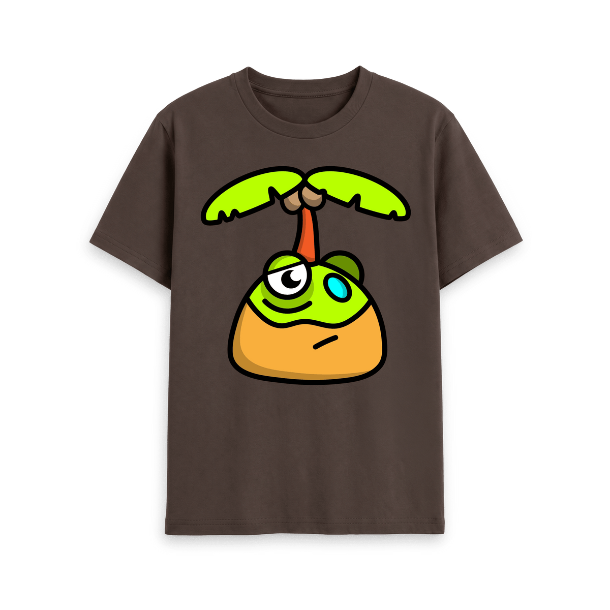 Chocolate Printed T-shirt Front