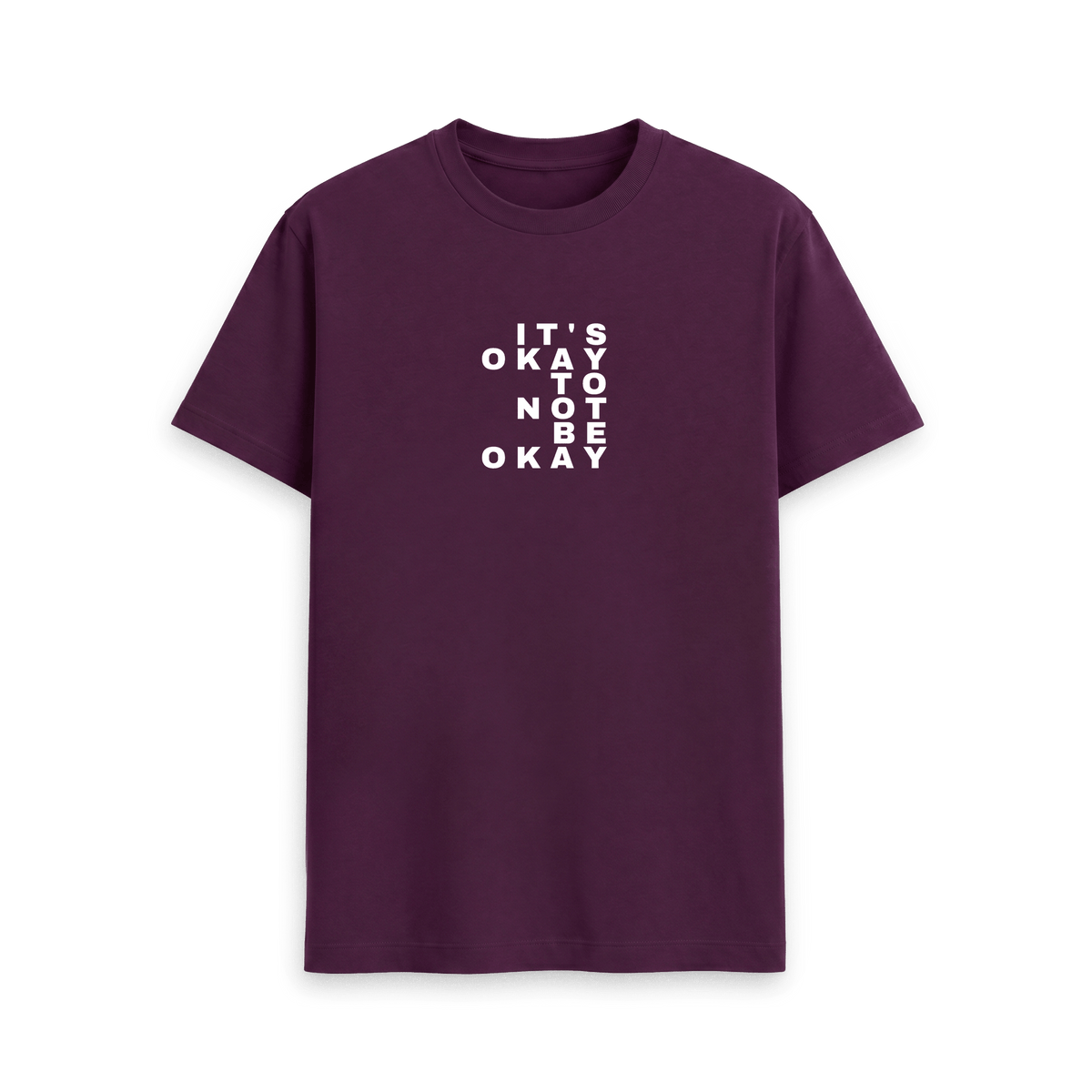 Purple Printed T-shirt Front