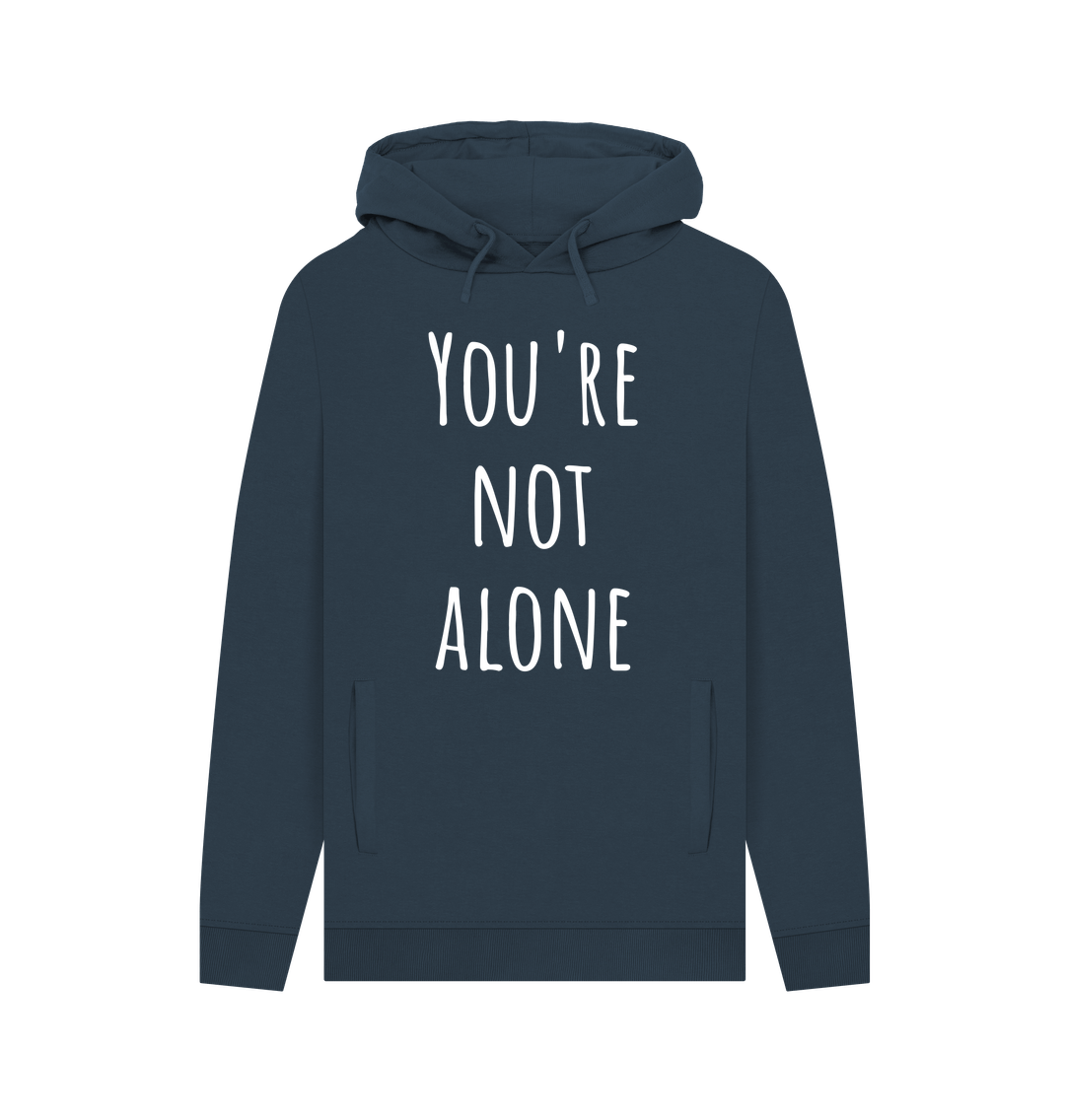 Navy Printed Hoody Front