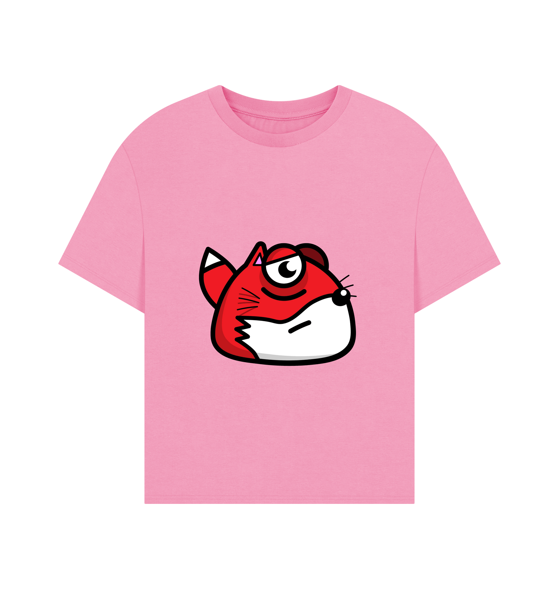 Rose Pink Printed T-shirt Front