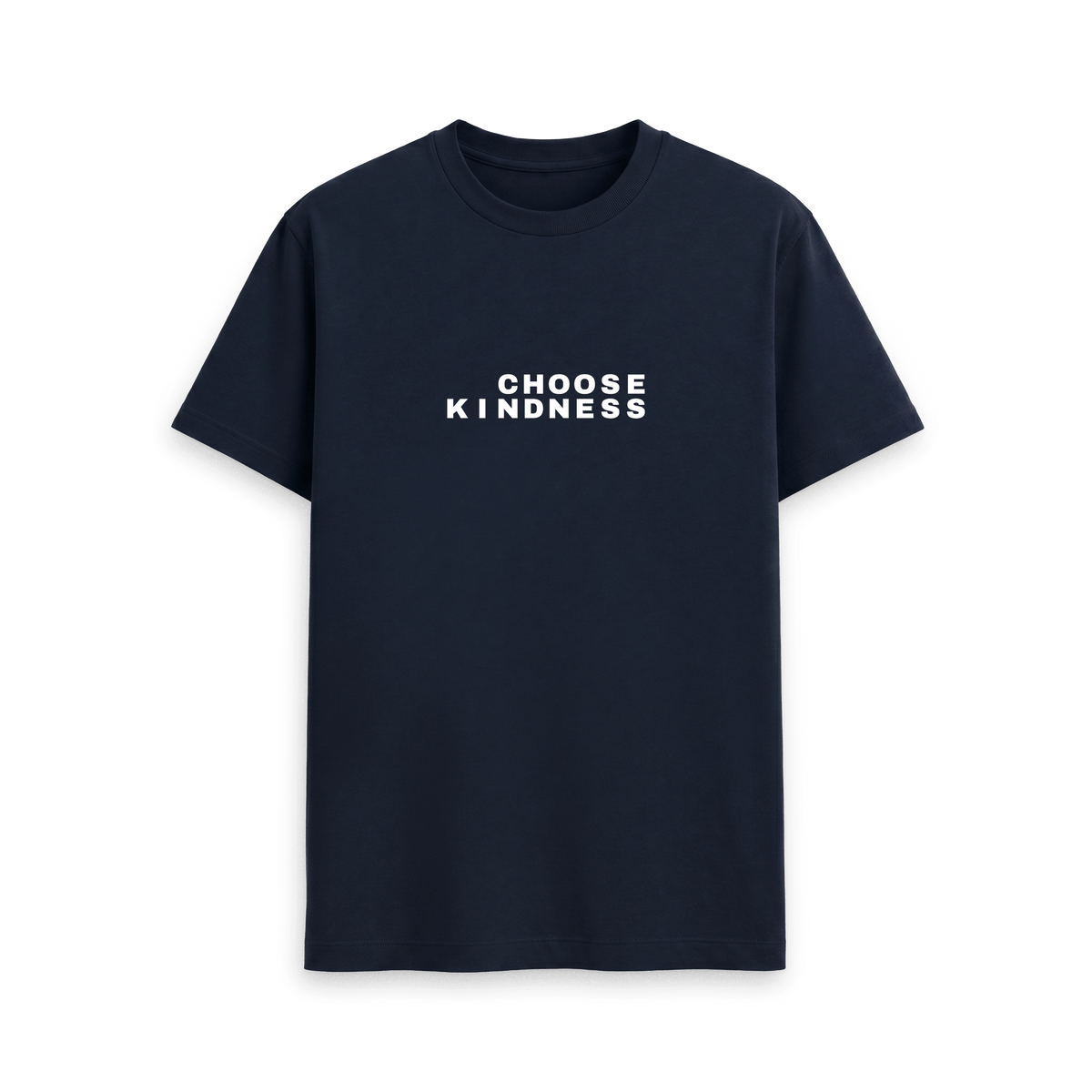 Navy Blue Printed T-shirt Front