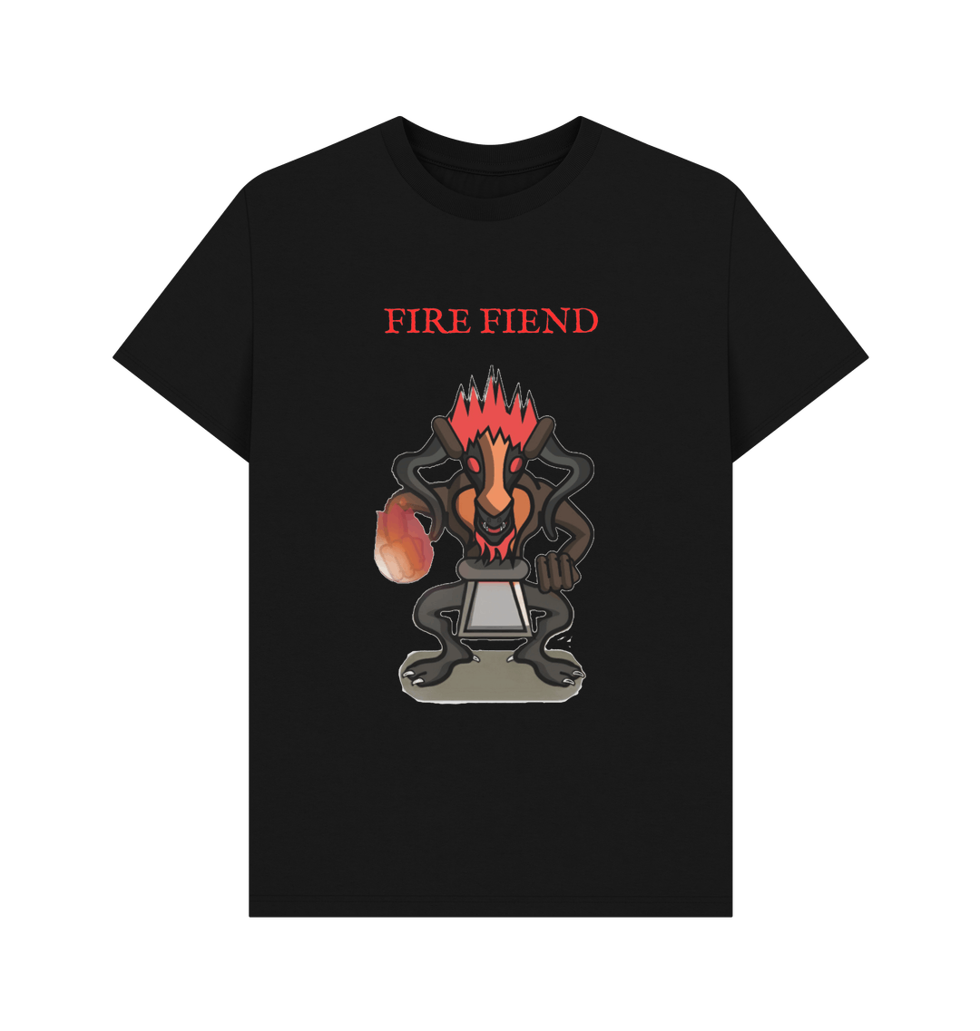 Black Printed T-shirt Front