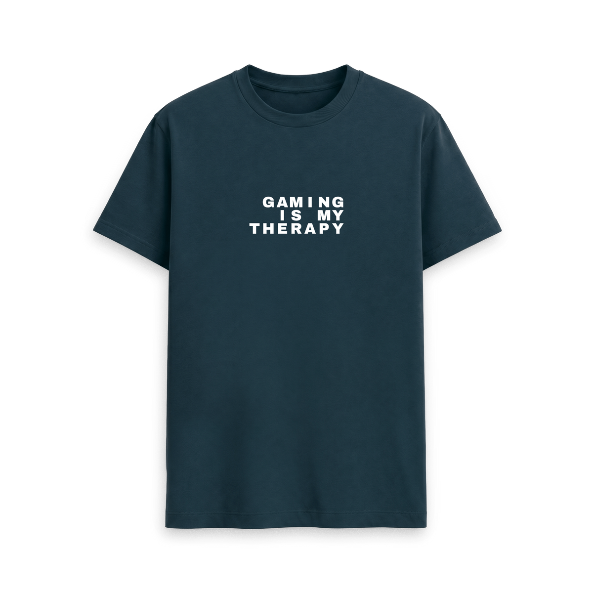 Denim Blue Printed T-shirt Front
