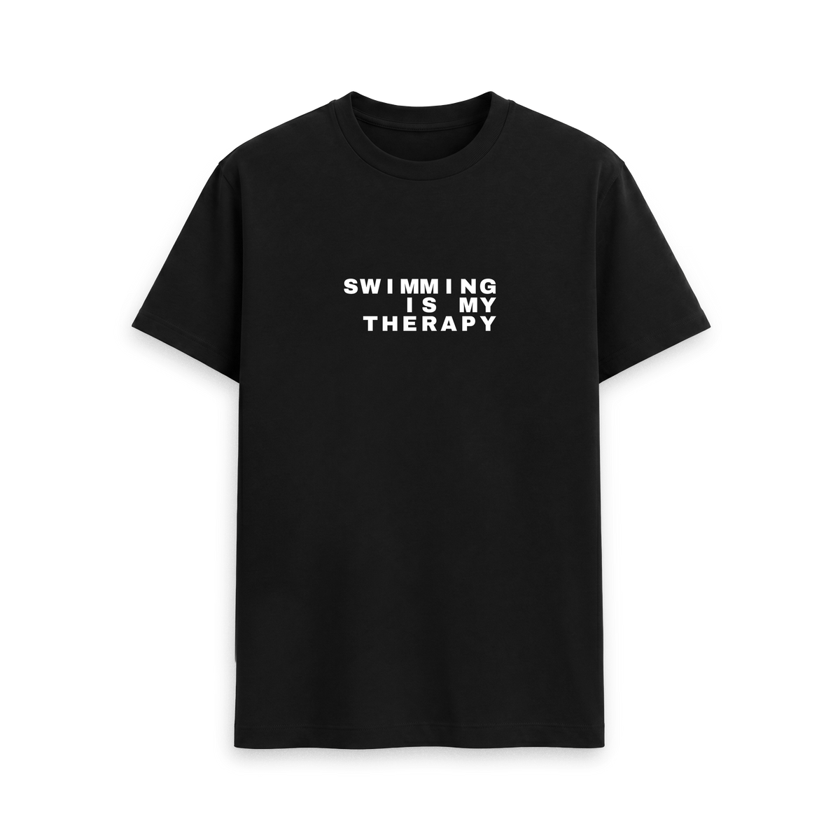 Black Printed T-shirt Front