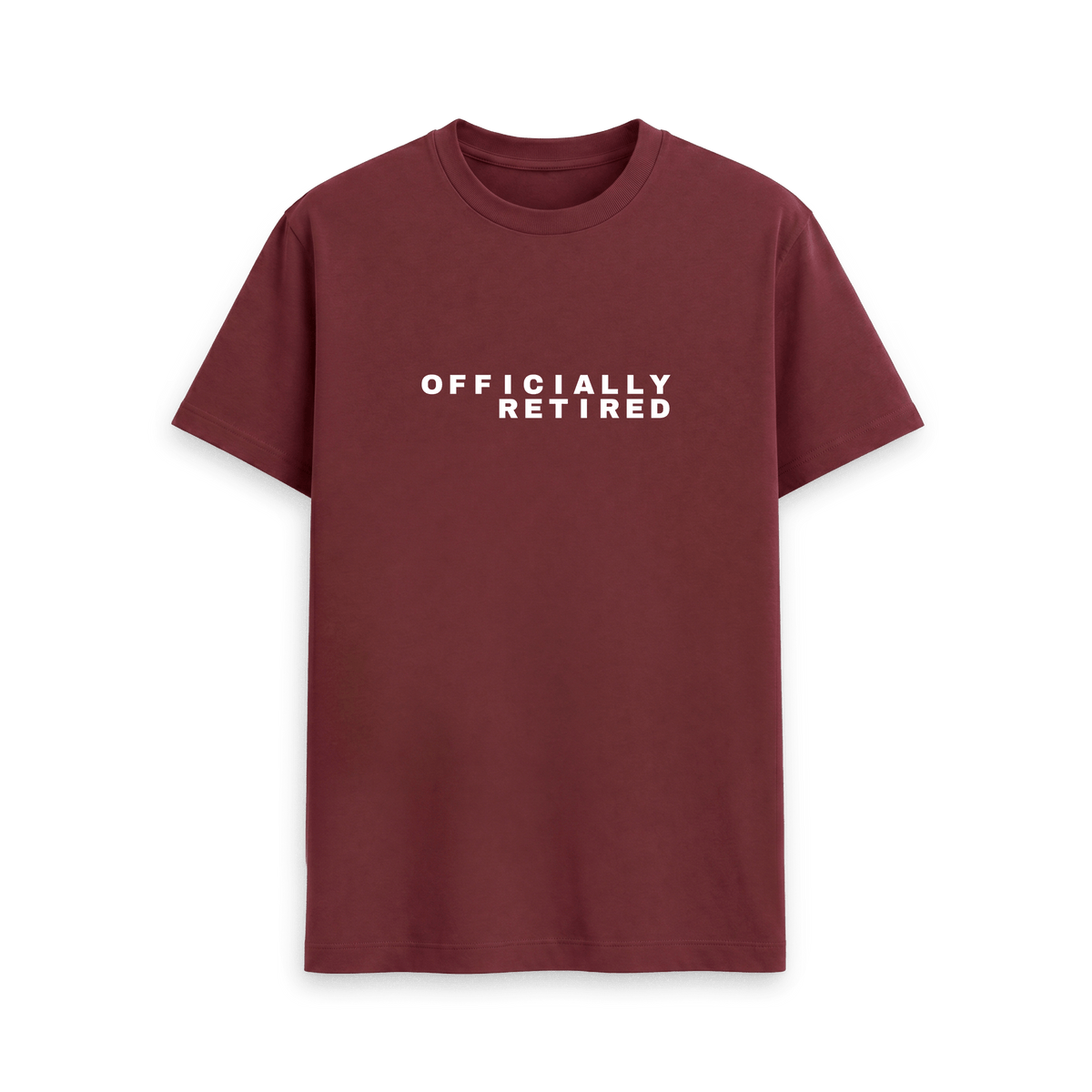 Red Wine Printed T-shirt Front