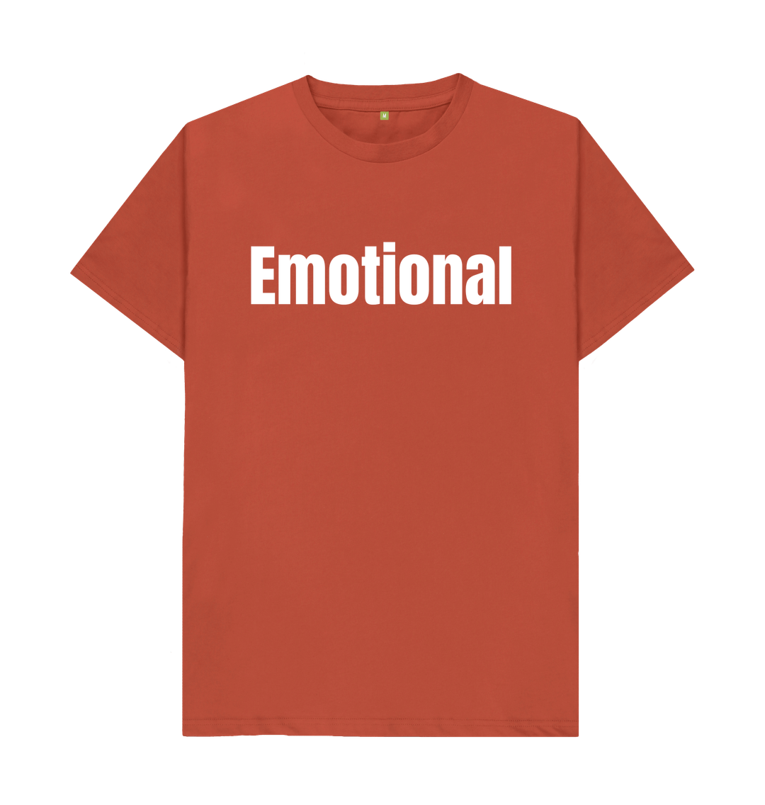 Rust Organic Cotton Men's T-shirt Emotional