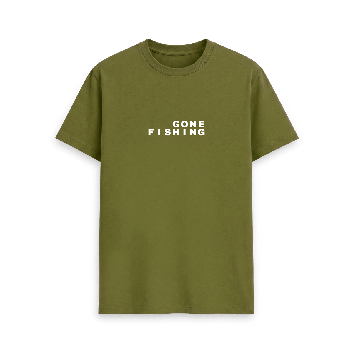 Moss Green Printed T-shirt Front