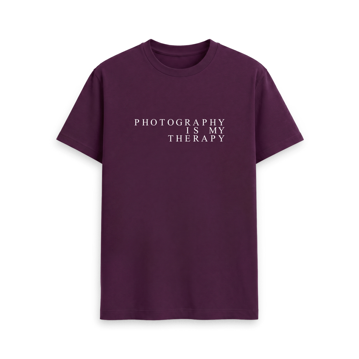 Purple Printed T-shirt Front