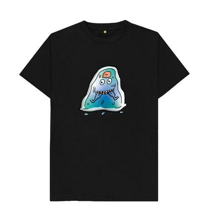 Black I'm Nervous That's Okay Men's Mental Health Emotion T-Shirt Organic Cotton No Text