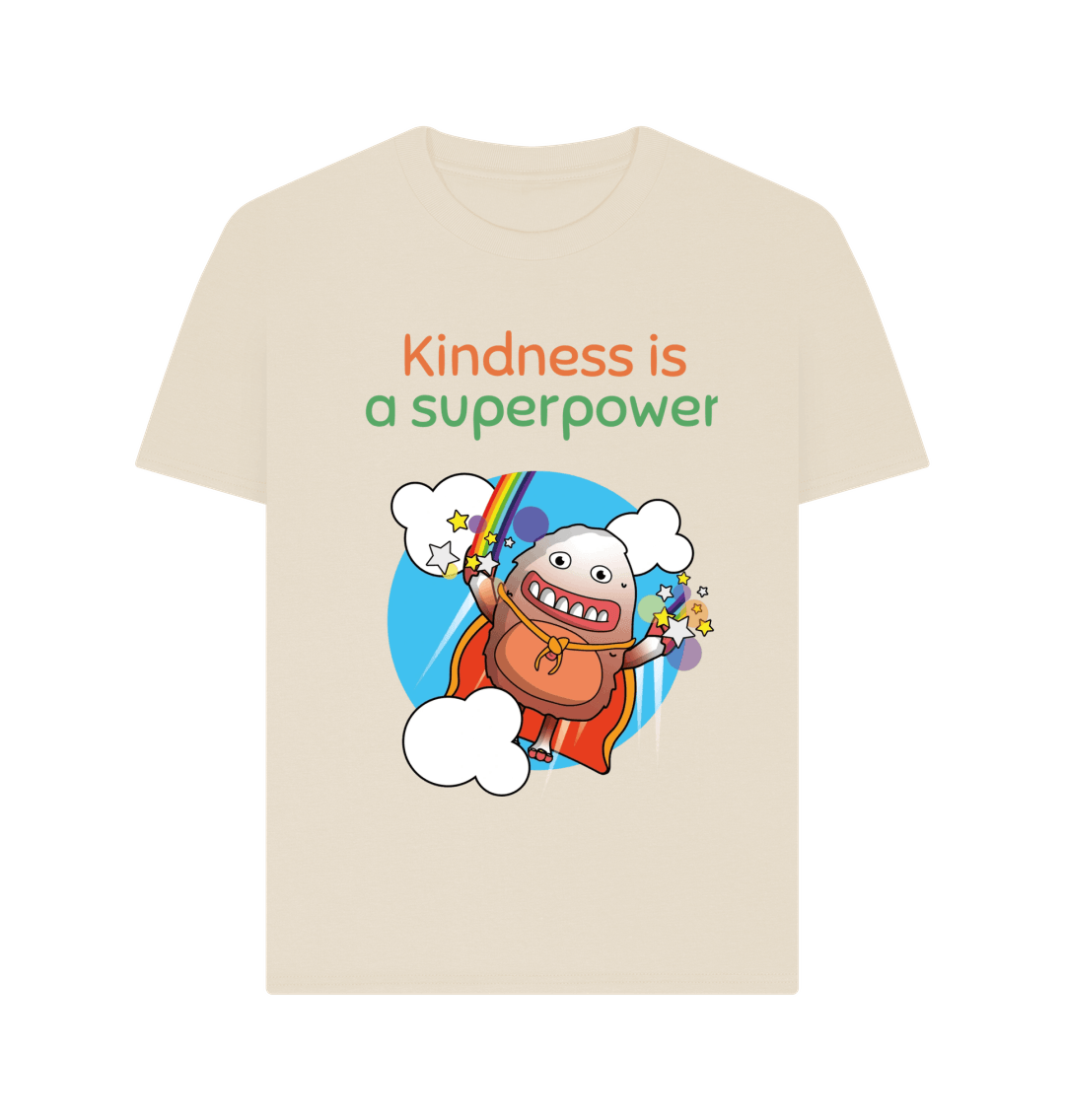 Oat Organic Cotton Kindness is a Superpower Mental Health Women's T-Shirt