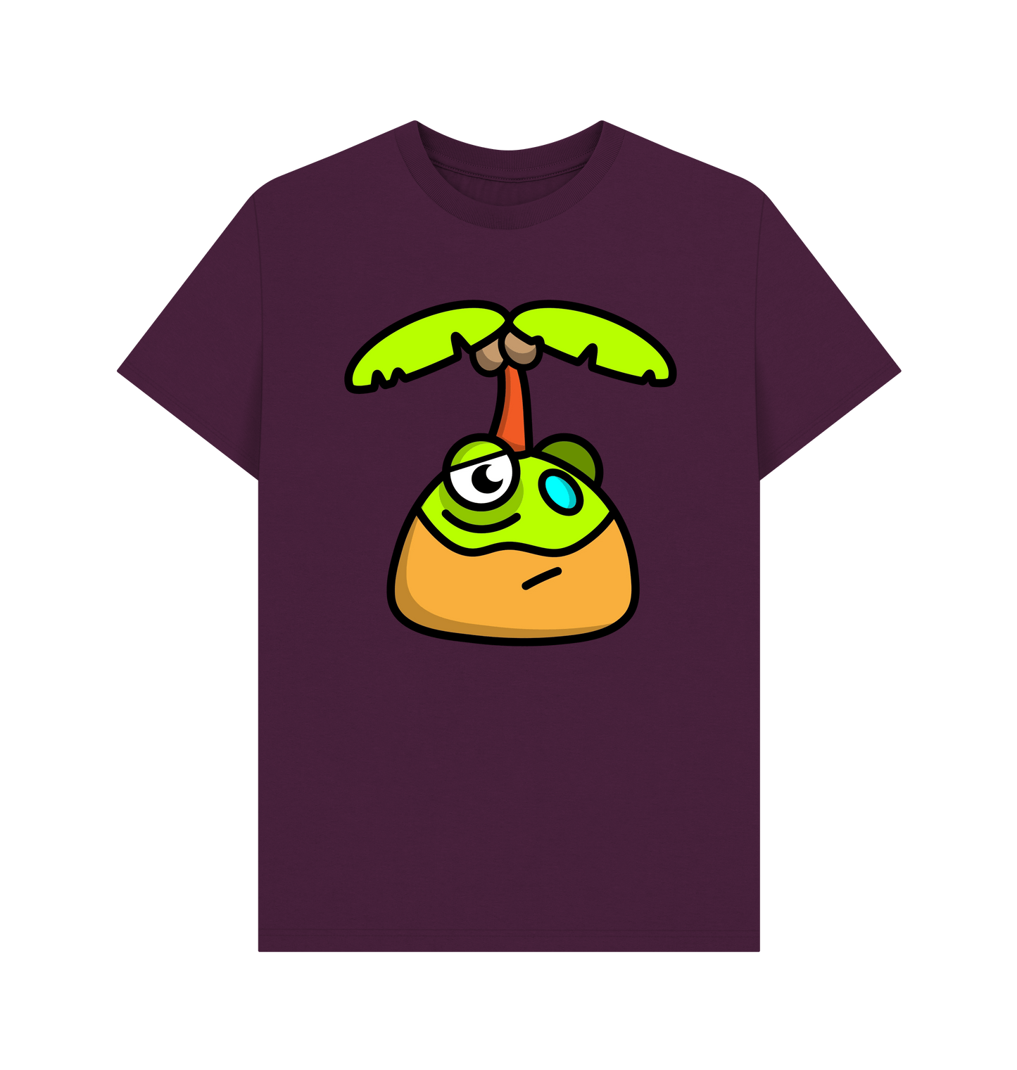 Purple Printed T-shirt Front