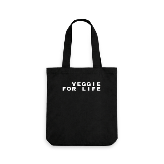 Black Printed Bag Front