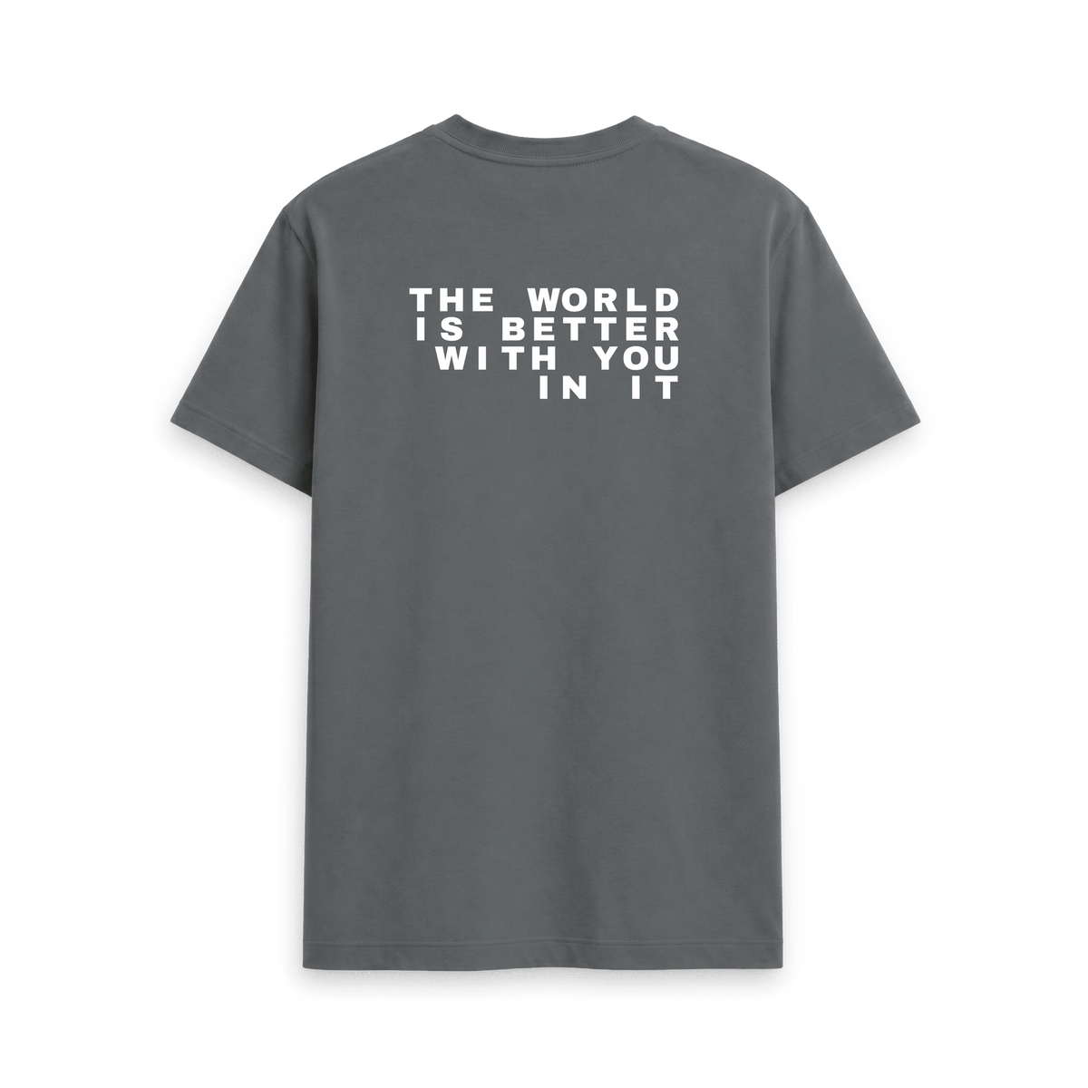 Slate Grey Printed T-shirt Back