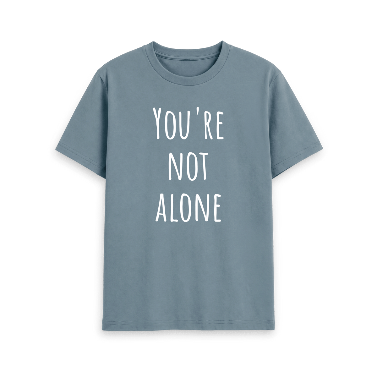 Stone Blue Printed T-shirt Front