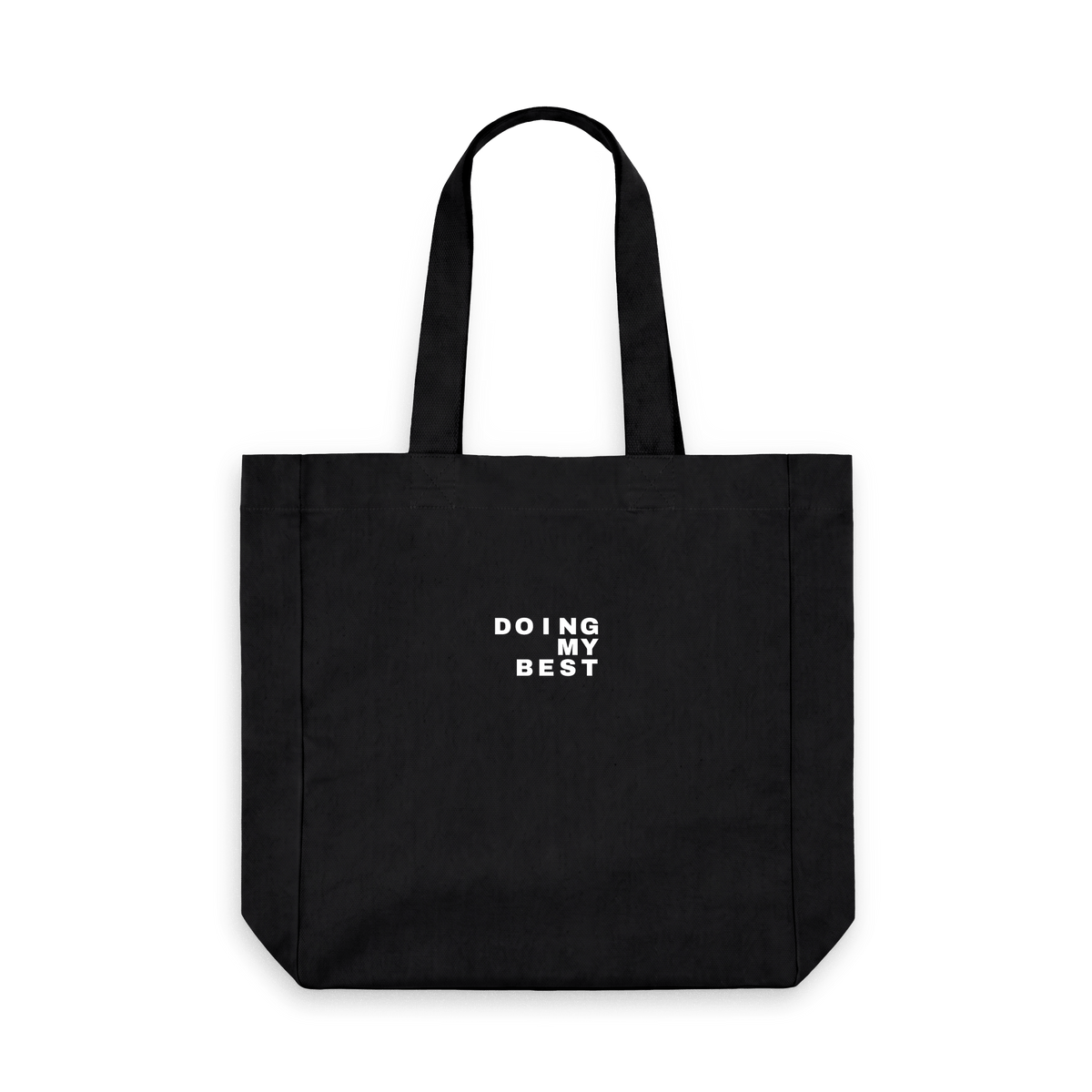Black Printed Bag Front