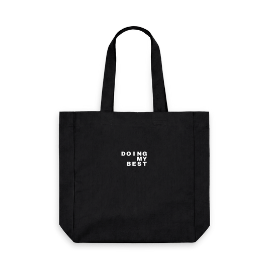 Black Printed Bag Front