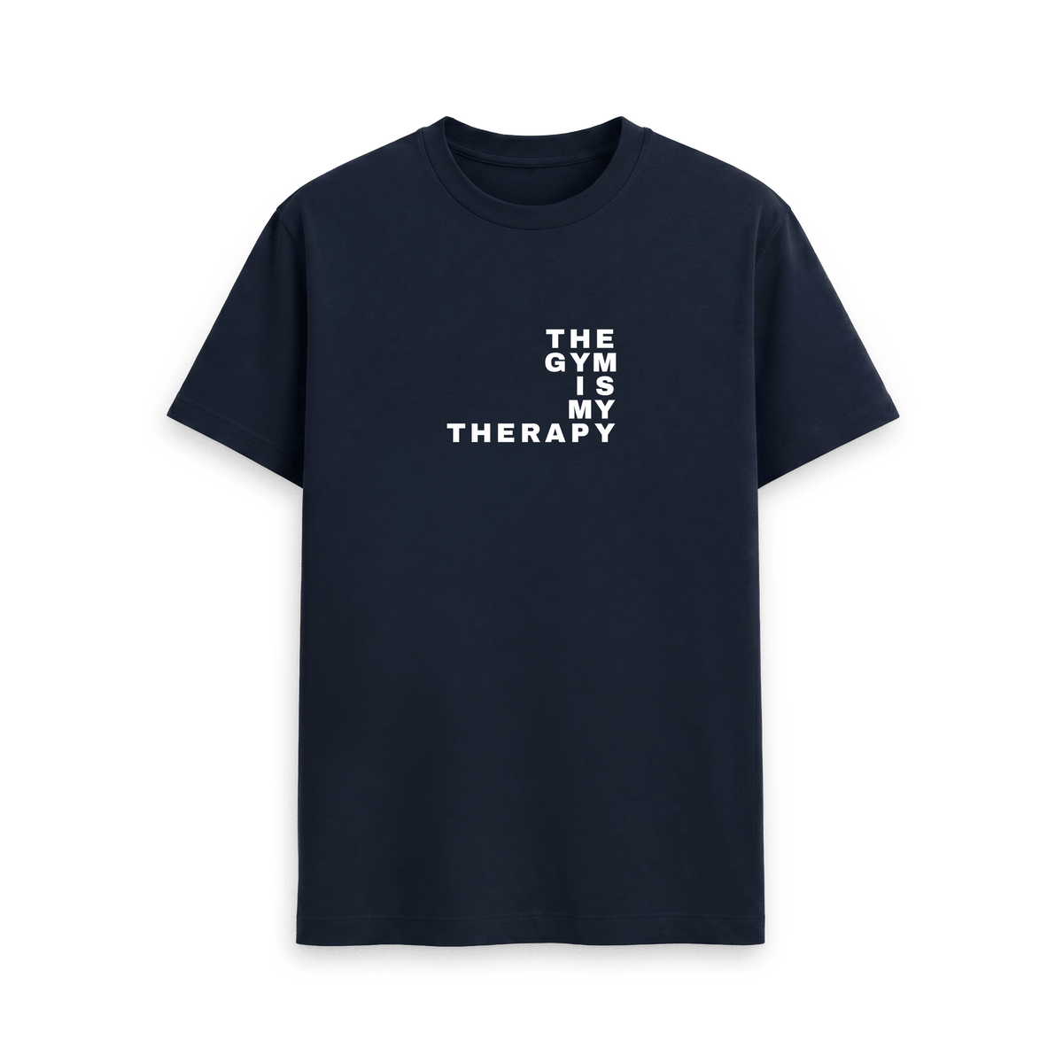 Navy Blue Printed T-shirt Front