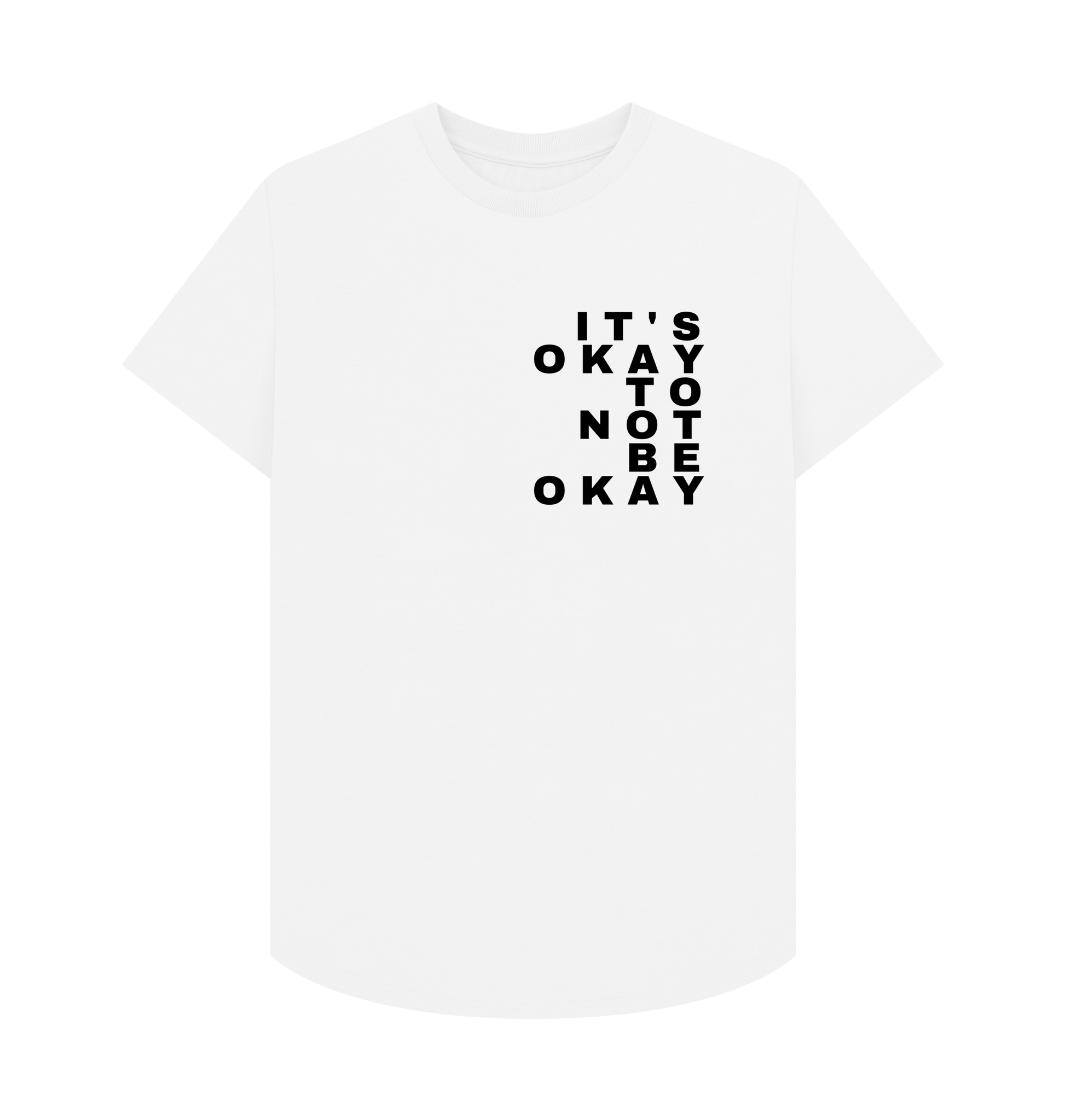 White Printed T-shirt Front