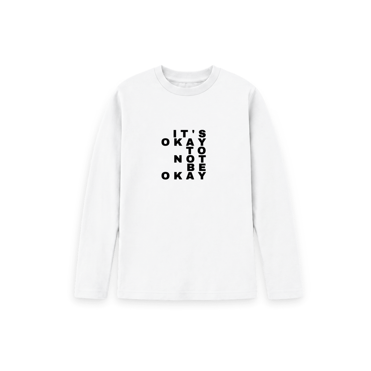 White Printed Kids T-Shirt Front