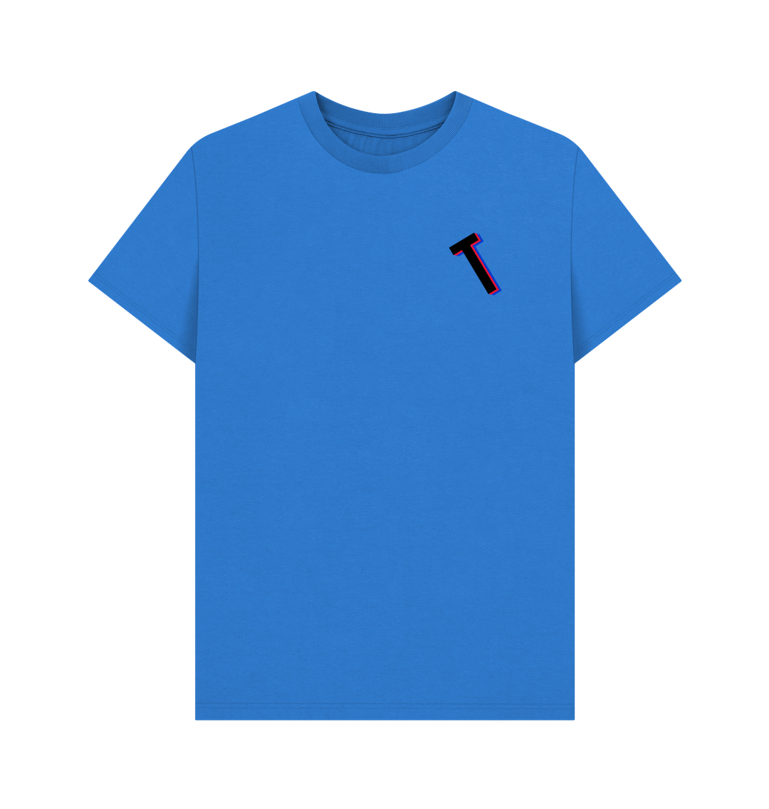 Bright Blue Organic Cotton Men's T-Shirt T Mini