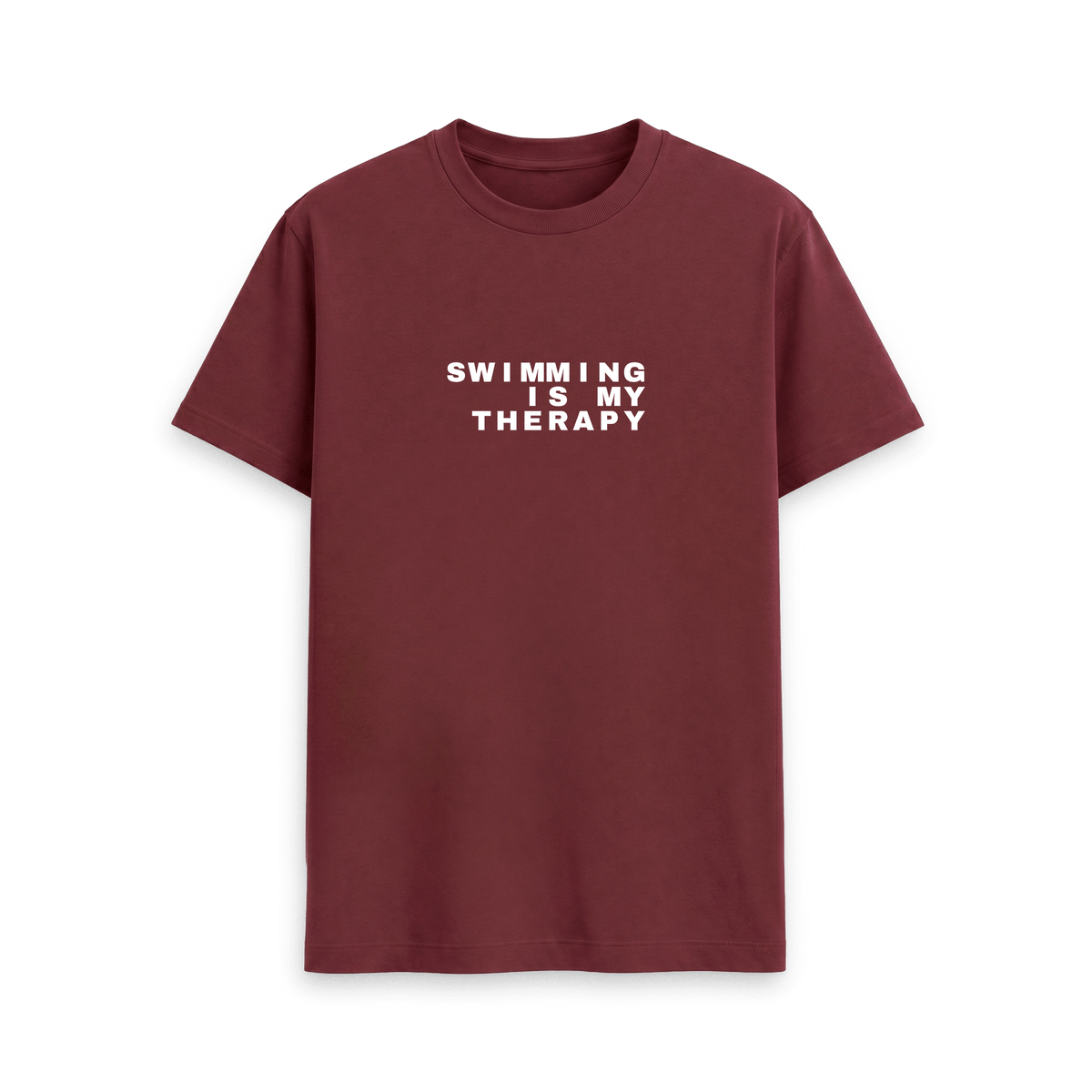 Red Wine Printed T-shirt Front