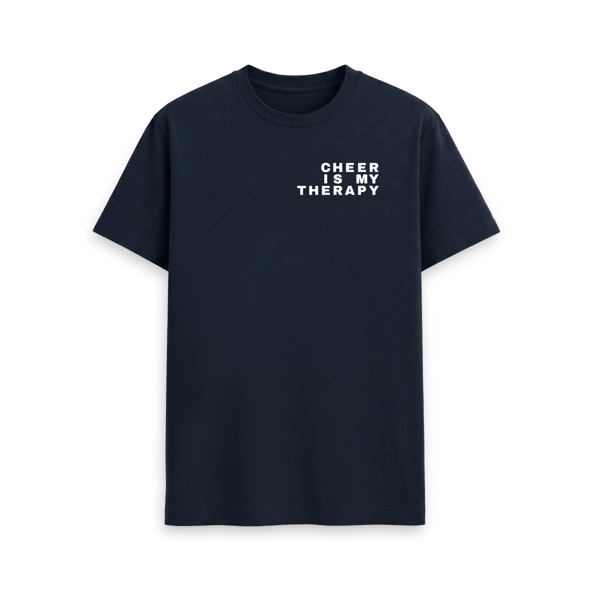 Navy Blue Printed T-shirt Front