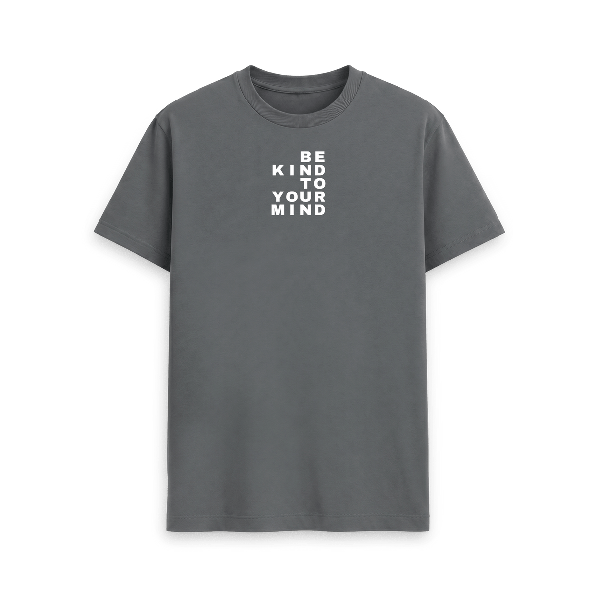 Slate Grey Printed T-shirt Front