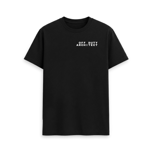 Black Printed T-shirt Front
