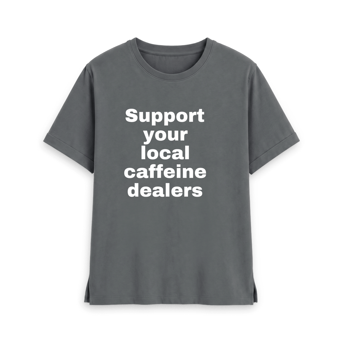 Slate Grey Printed T-shirt Front