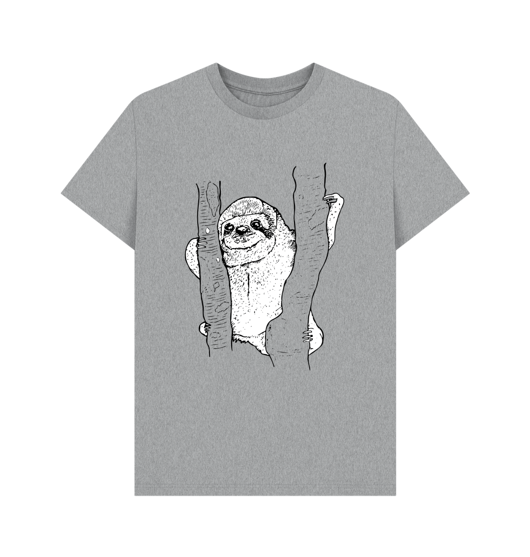 Athletic Grey Sloth Men's Organic Cotton T-Shirt