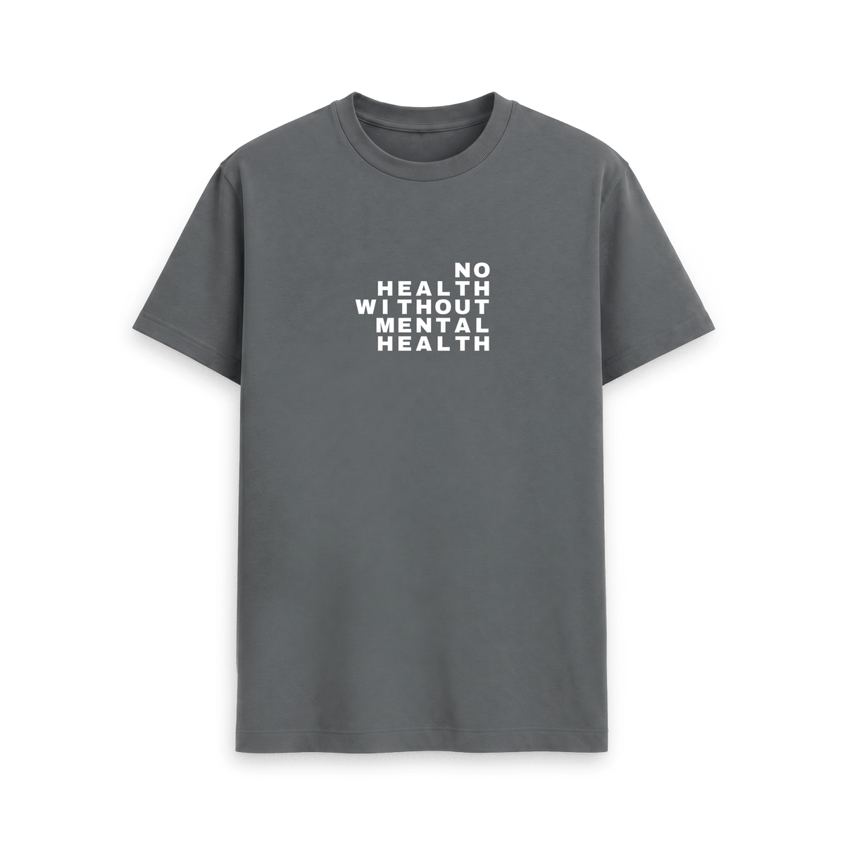 Slate Grey Printed T-shirt Front
