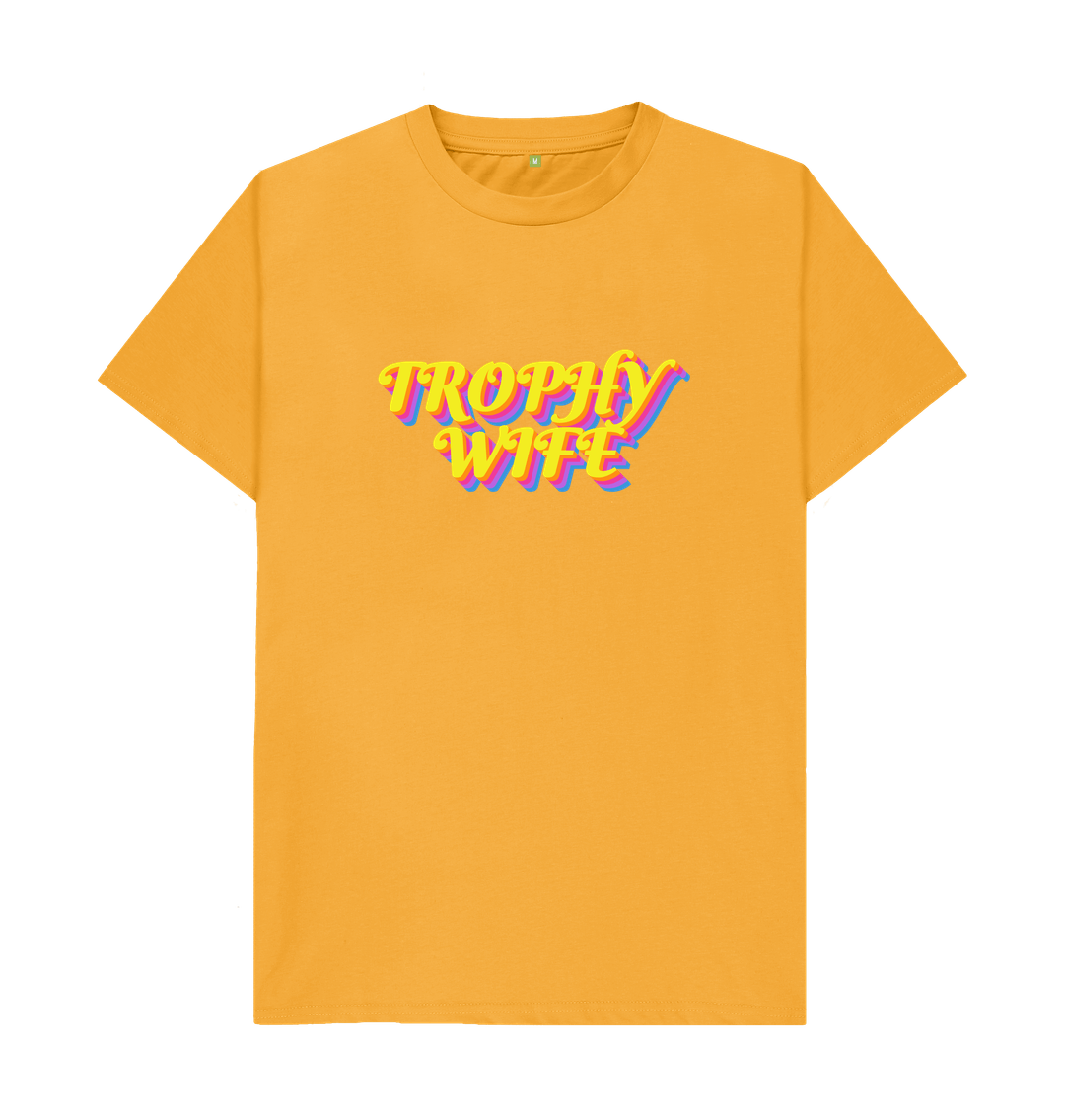 Mustard Organic Cotton Woman's Trophy Wife T-Shirt