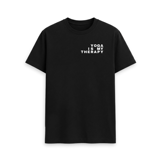 Black Printed T-shirt Front