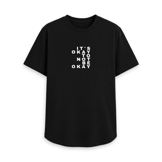 Black Printed T-shirt Front