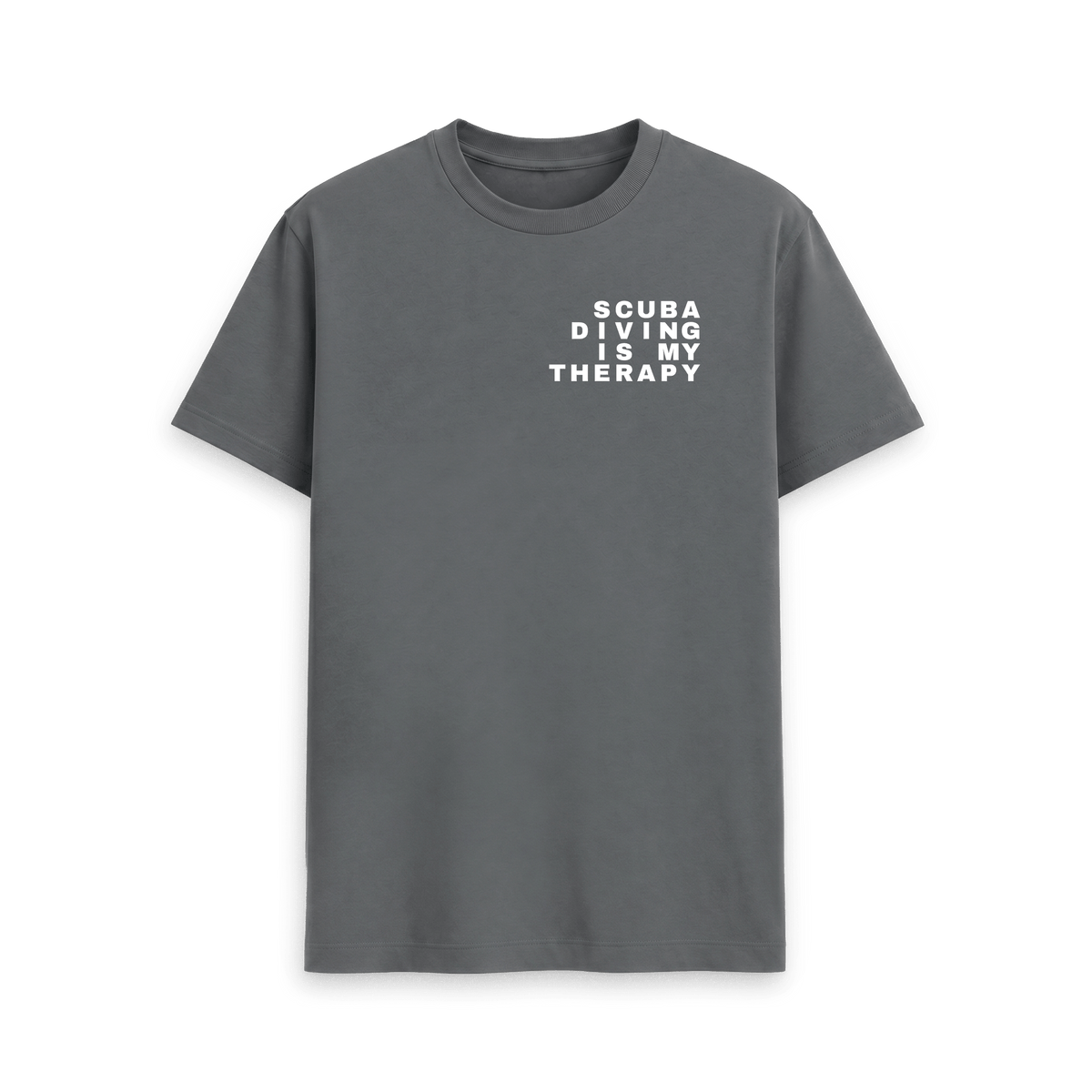 Slate Grey Printed T-shirt Front