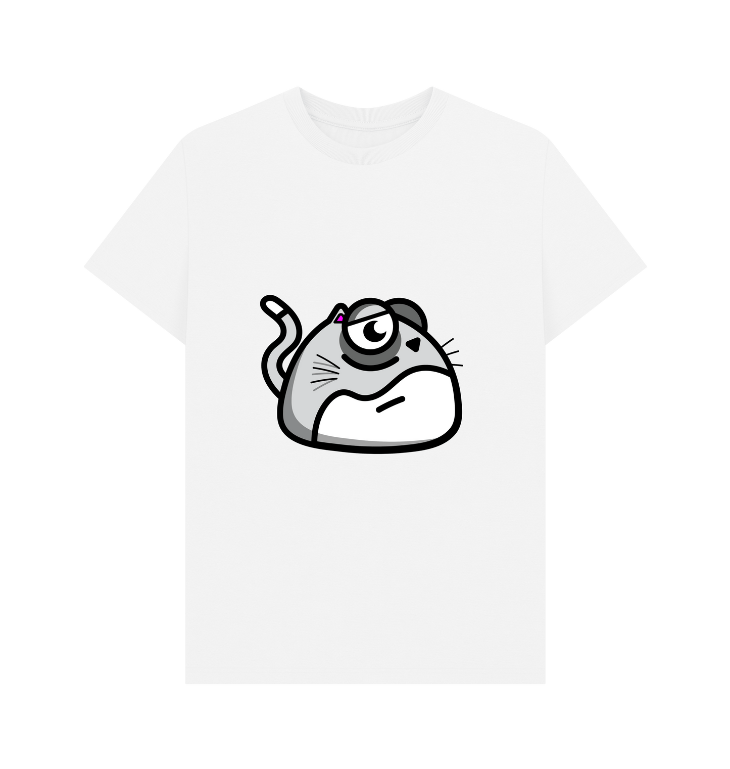 White Printed T-shirt Front