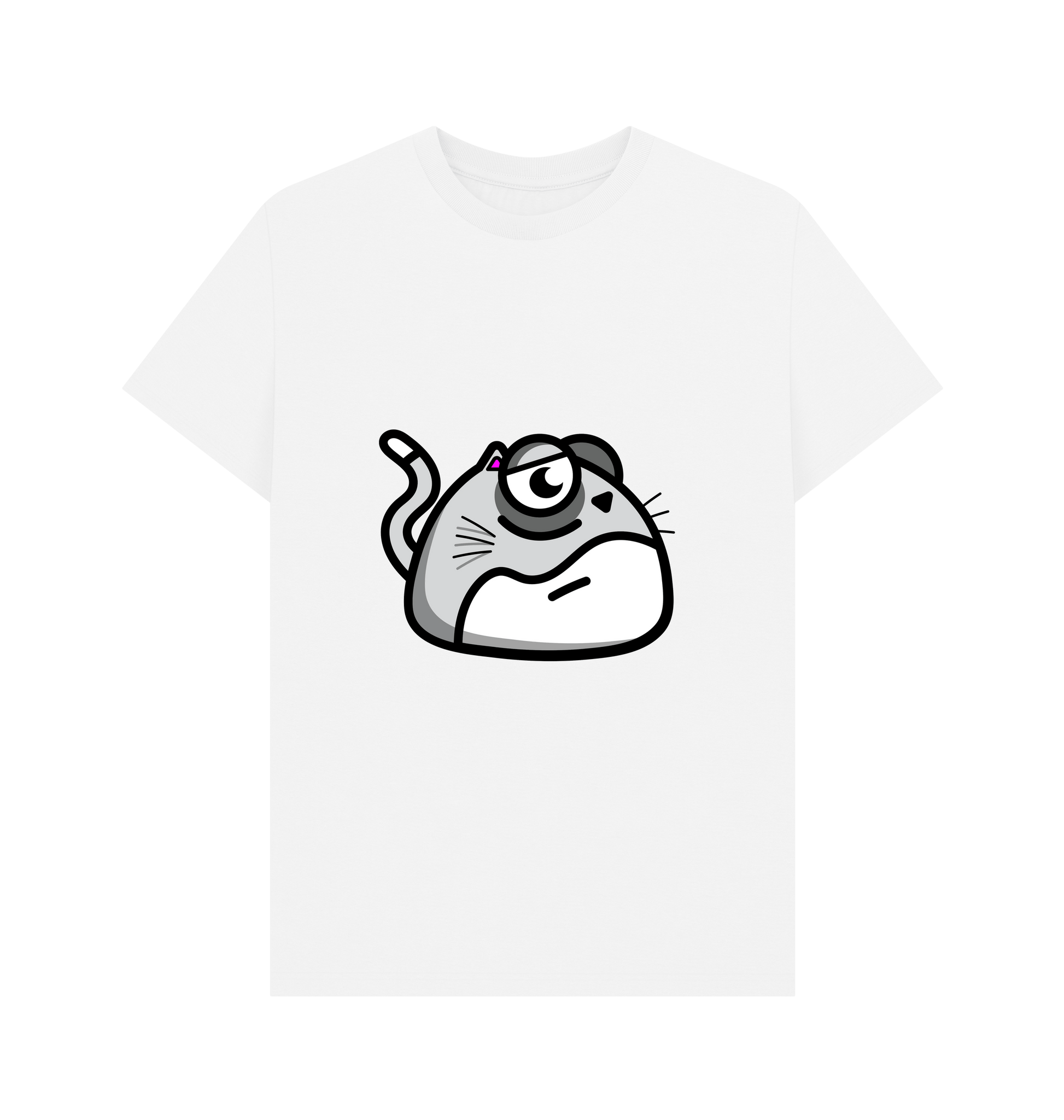 White Printed T-shirt Front